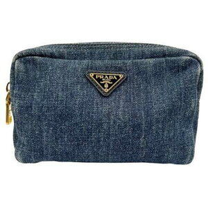 Prada Denim Cosmetic Pouch B